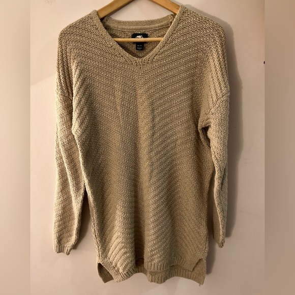 Roots Beige Knit Sweater XS GUC - Picture 1 of 11